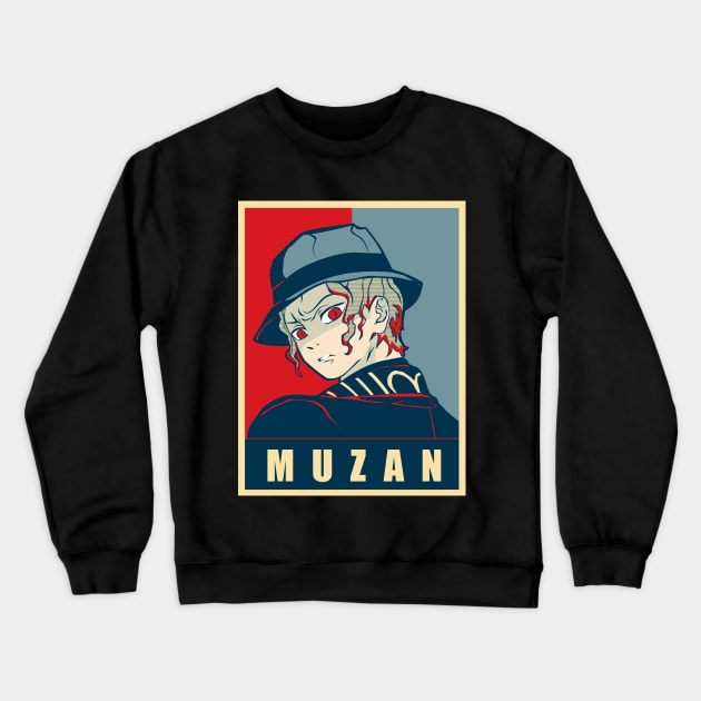 Kimetsu no Yaiba - Kibutsuji Muzan Anime Gift V.3 Crewneck Sweatshirt by Dokey4Artist